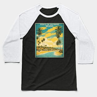 Porto de Galinhas Pernambuco Brazil Vintage Tourism Travel Poster Art Baseball T-Shirt